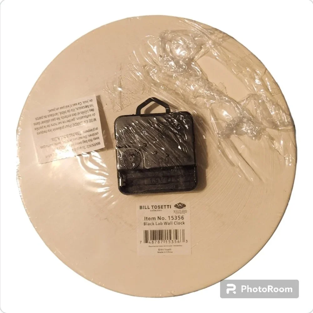 Bill Tosetti Black Lab Clock